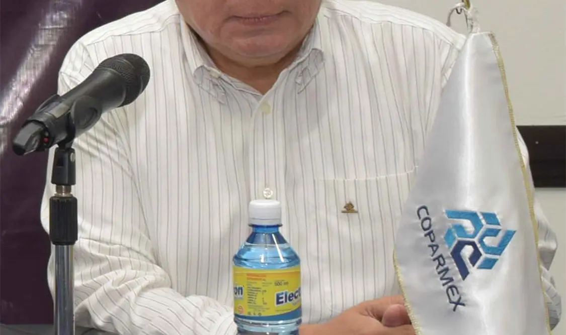 Presidente de la Coparmex en Chiapas, Enoch Gutiérrez Cruz. Foto: Guillermo Ramos / CP