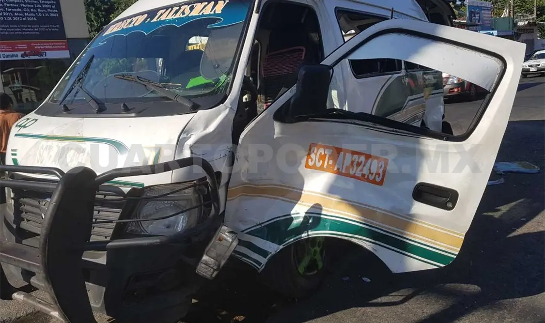 Seis lesionados en choque