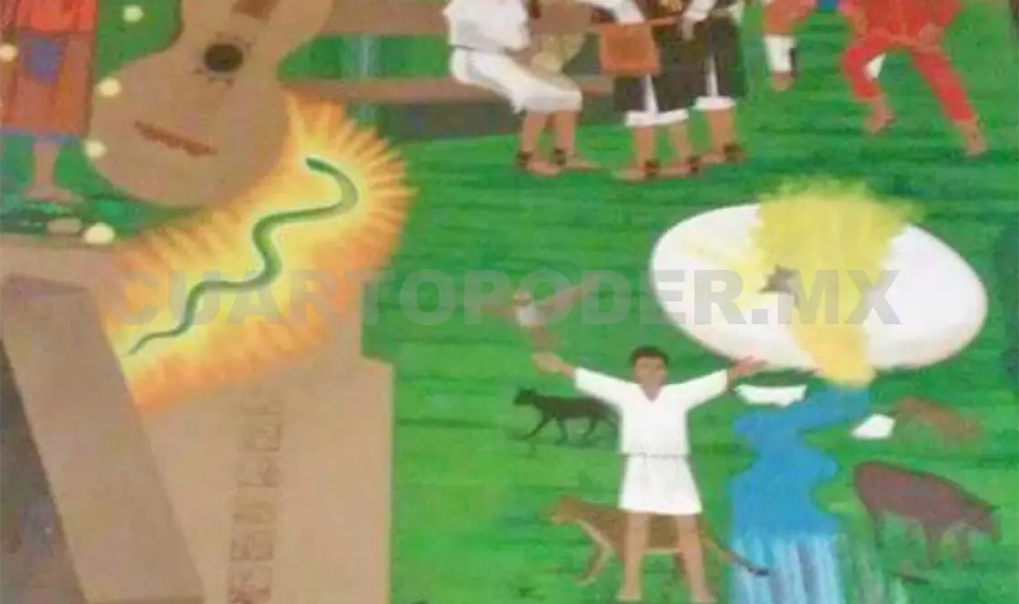 El mural pintado en el centro cultural Jaime Sabines. Darwin Mendoza