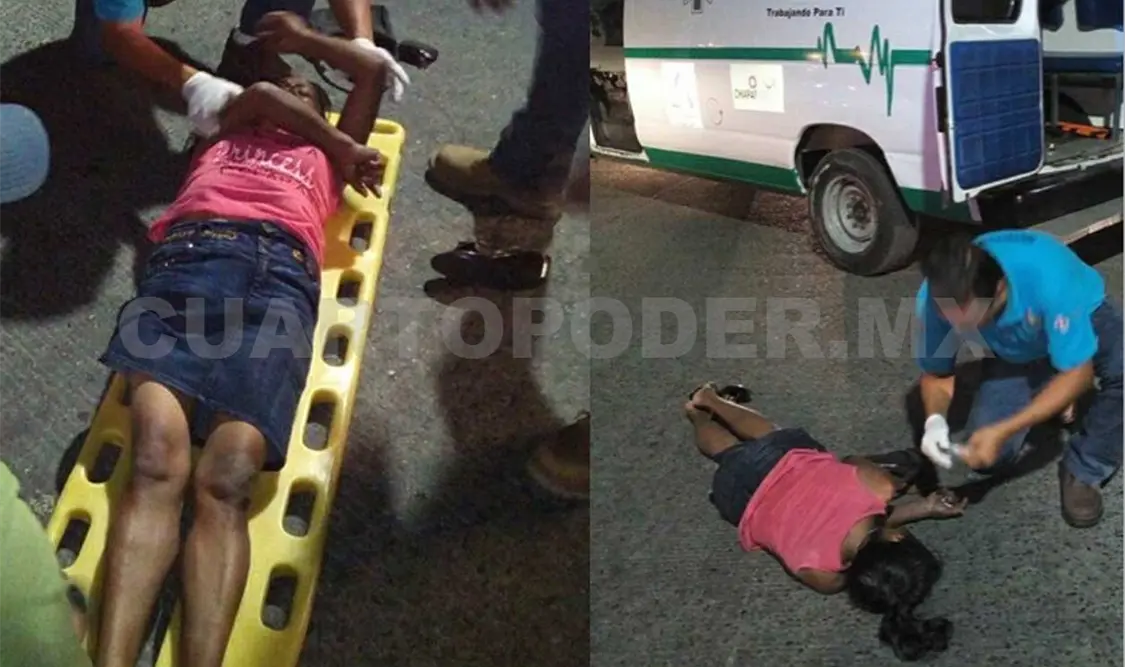 Dama en estado inconveniente fue atropellada