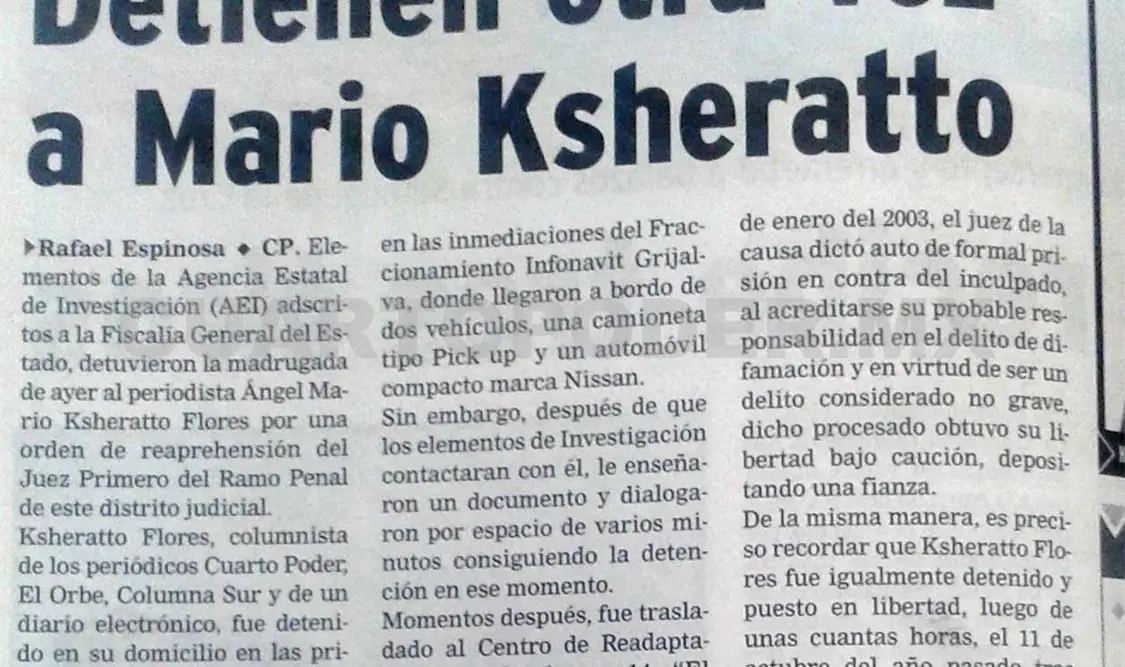 Aspecto de la nota publicada el 5 de febrero de 2006. CP