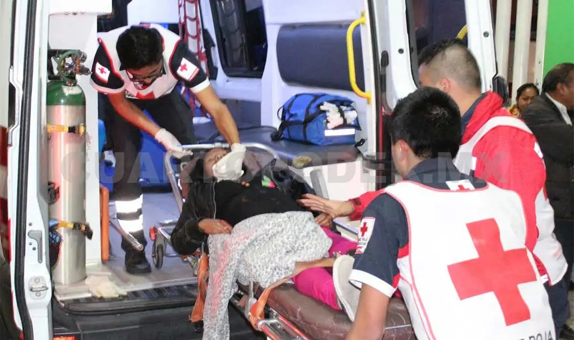 Sandra “N” de 23 años de edad y con ocho meses de embarazo resultó golpeada y con una herida en la mandíbula. Flor Cordero /CP