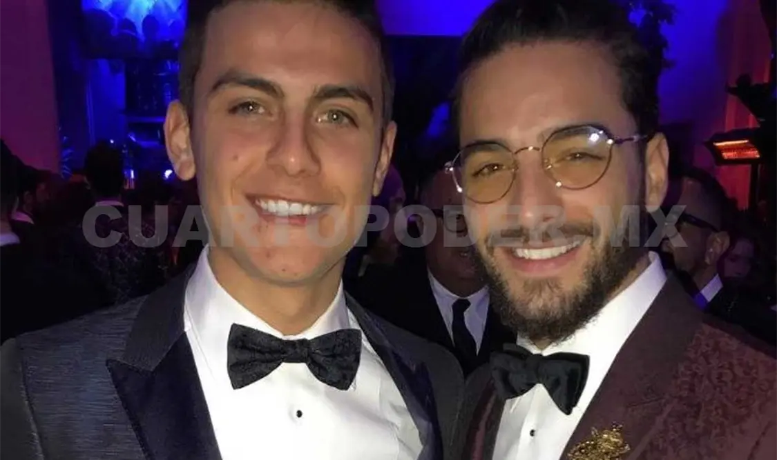 Maluma le pide autógrafo a Dybala