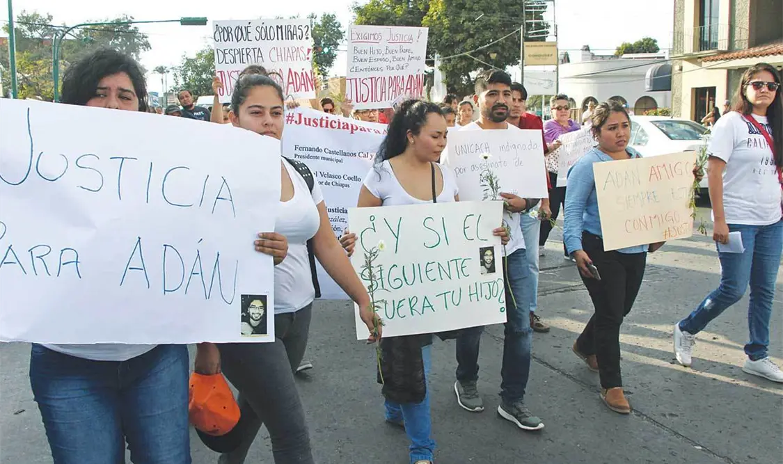 Con marcha pidieron justicia para Adán Gómez González
