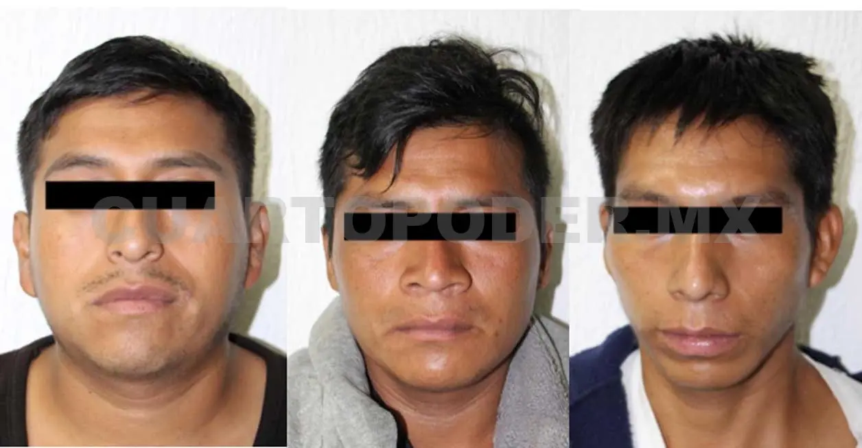 Amílcar “N”, César “N” y Mario “N”, fueron detenidos por los hechos registrados el pasado 24 de enero. CP
