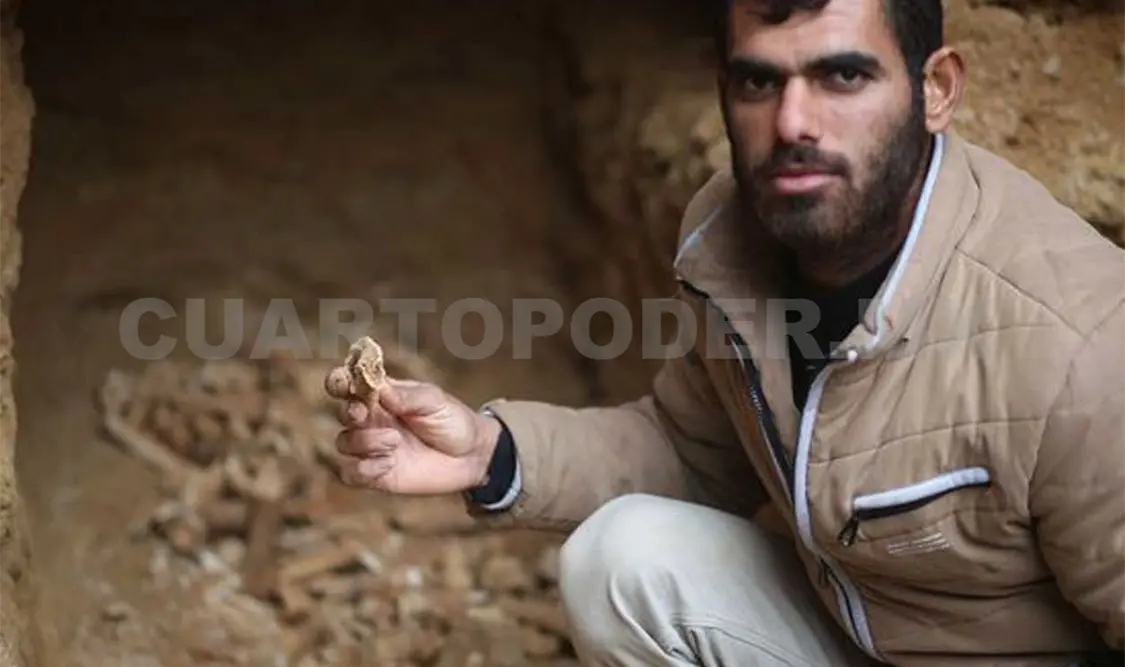 Un joven descubrió restos humanos en su propiedad. Cortesía