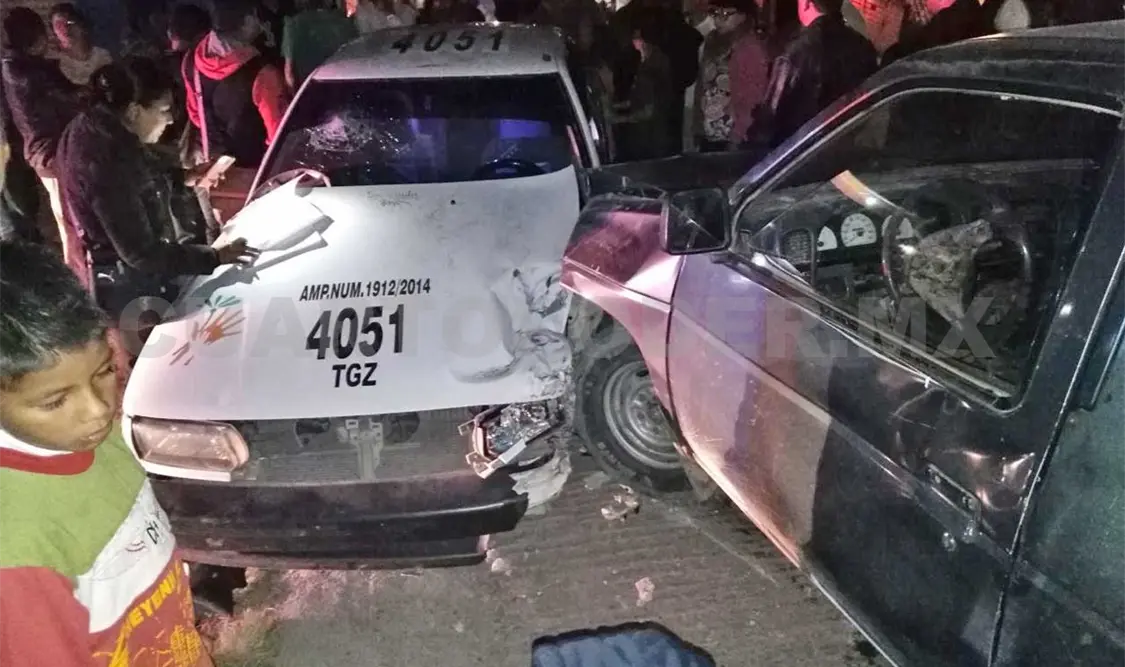 Dos personas lesionadas en accidente de tránsito