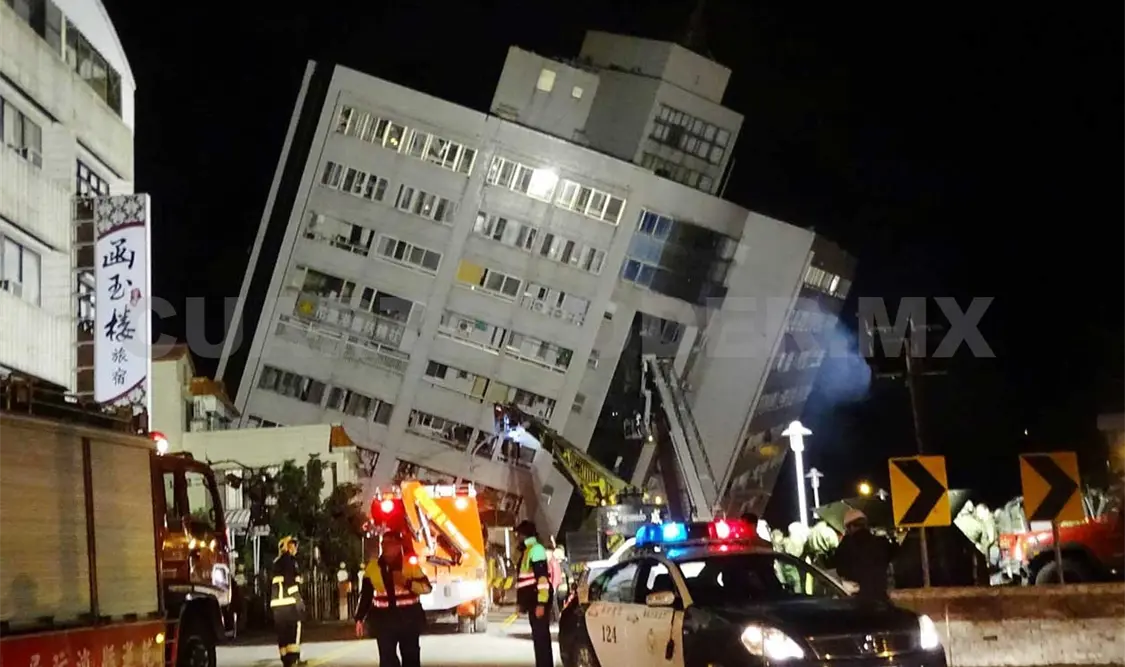 Sismo golpea a Taiwán