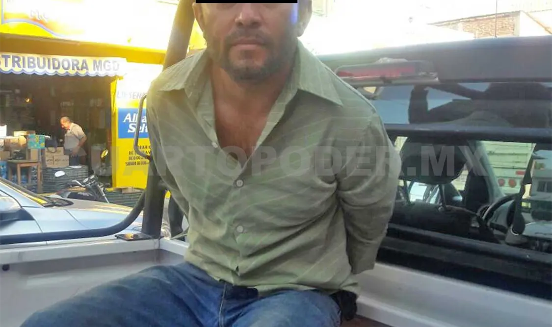 Encañonó a sexagenario con arma de fuego y lo detuvieron