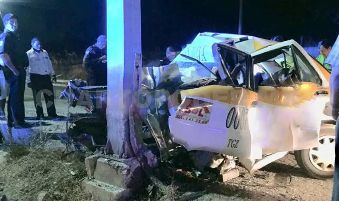 Taxista muere en fatal accidente; quedó prensado