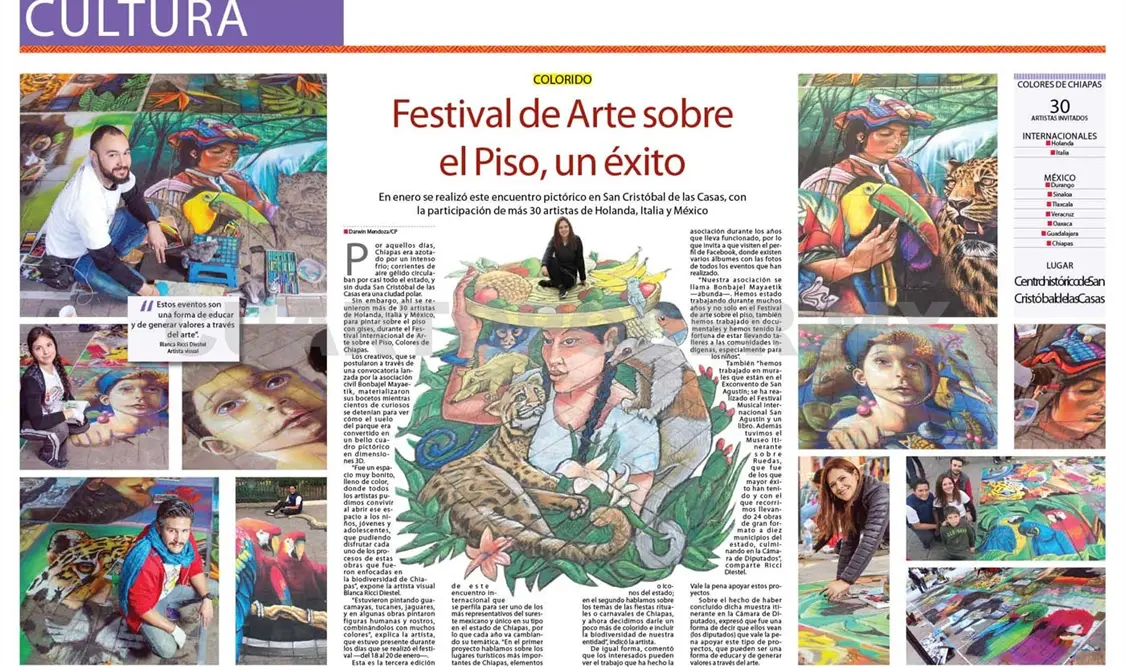 Festival de Arte sobre el Piso, un éxito