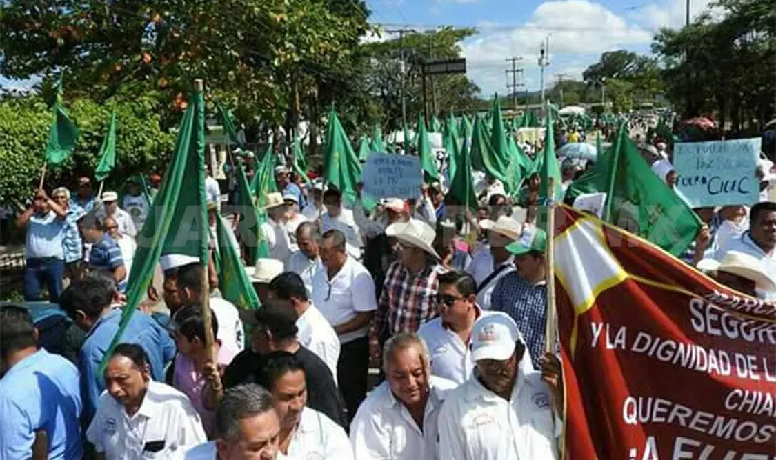Protestan por los desmanes de la CIOAC
