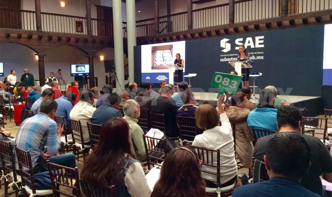 Realizan subasta presencial regional de bienes muebles