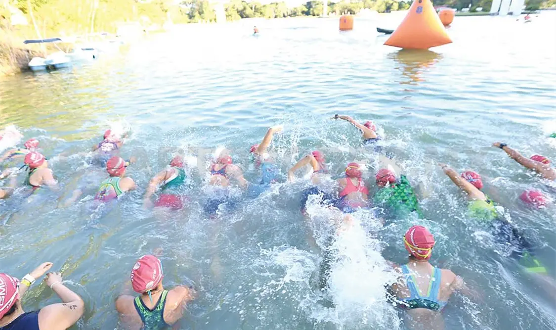 Durante su participación en esta edición del triatlón los deportistas pudieron dieron disfrutar los hermosos paisajes que ofrece Palenque. CP