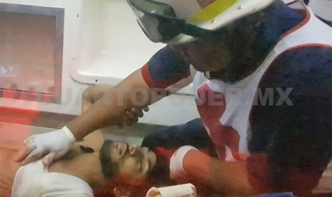 El herido fue trasladado de urgencia a un hospital para recibir atención especializada. Rafael Victorio /CP