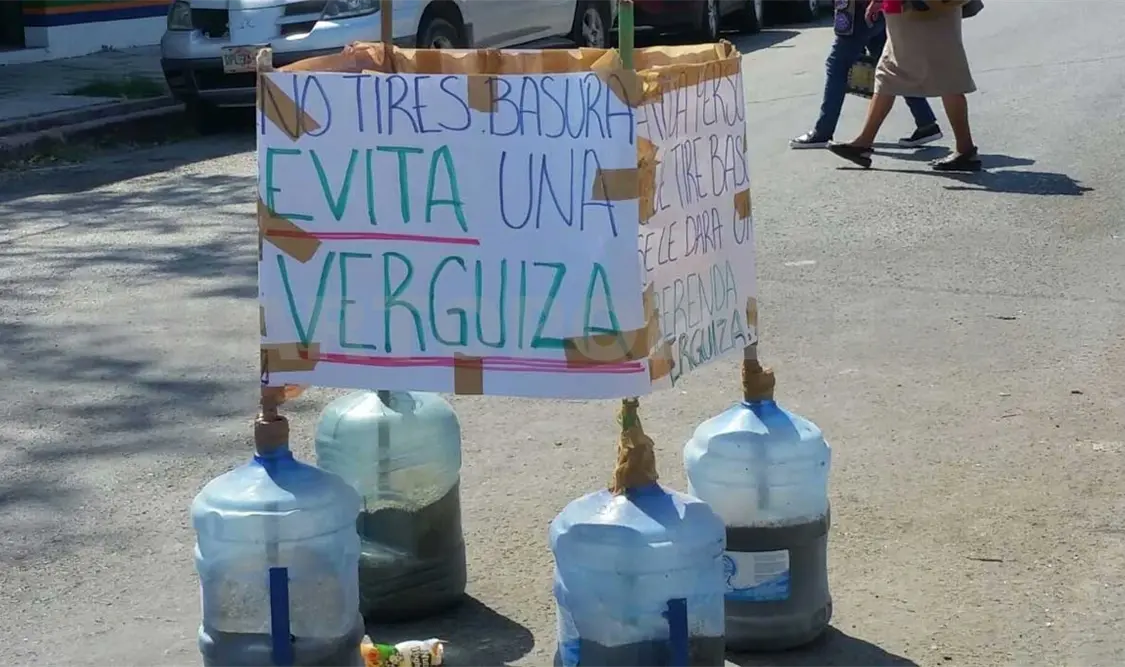 Ofrecen golpiza al que saque su basura