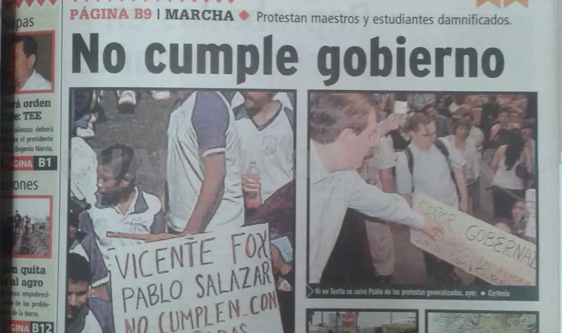 Siniestro pasado: Alumnos salen a las calles a protestar por falta de apoyos