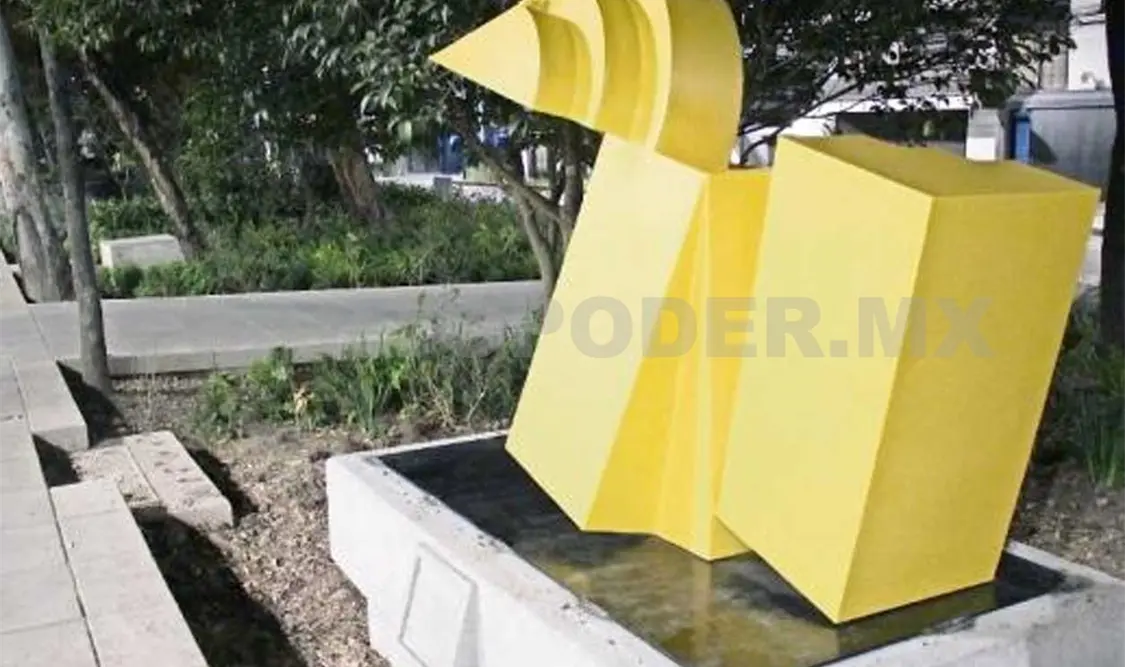 Las esculturas fueron montadas el domingo a lo largo del parque Lineal de Mixcoac. Cortesía