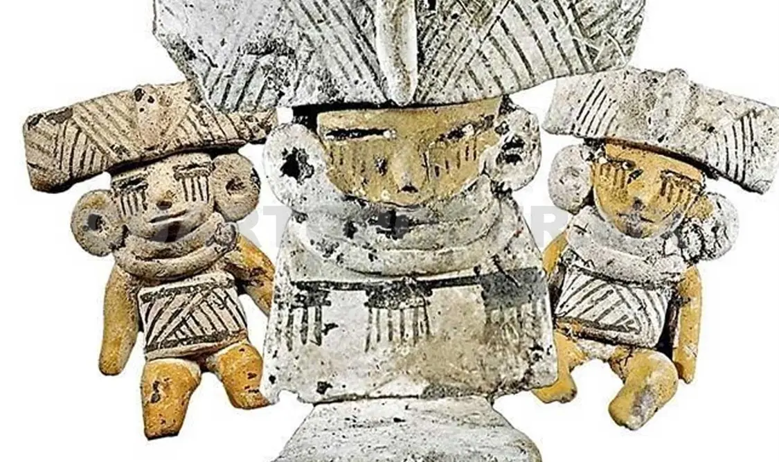 La piezas halladas dan una idea de la importancia de la mujer en la época prehispánica. Cortesía