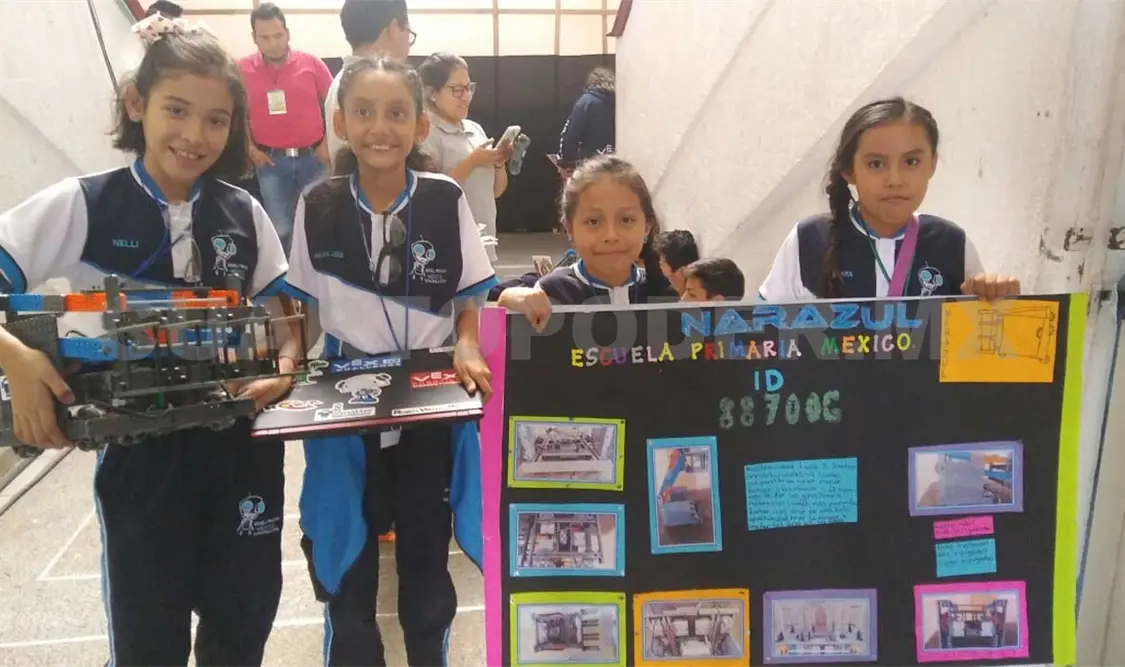 Niños de primaria, campeones de robótica en Chiapas