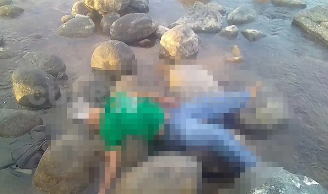 Desconocido apareció muerto sobre las piedras de un río
