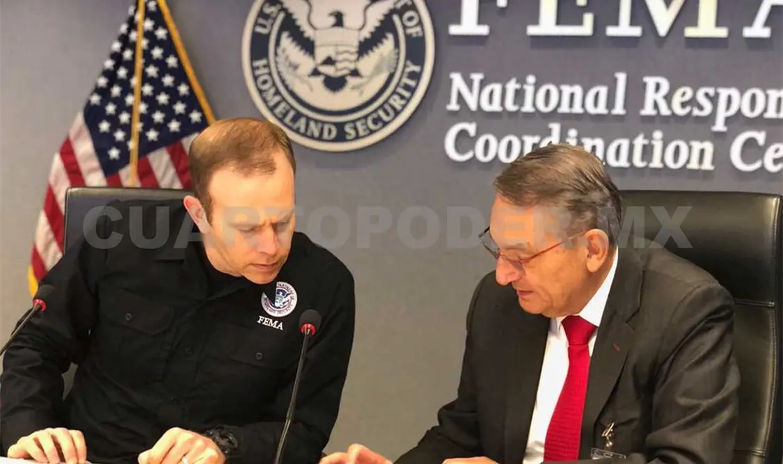 El administrador de FEMA, Brock Long, dialogó con el coordinador Nacional de Protección Civil, Luis Felipe Puente Espinosa.