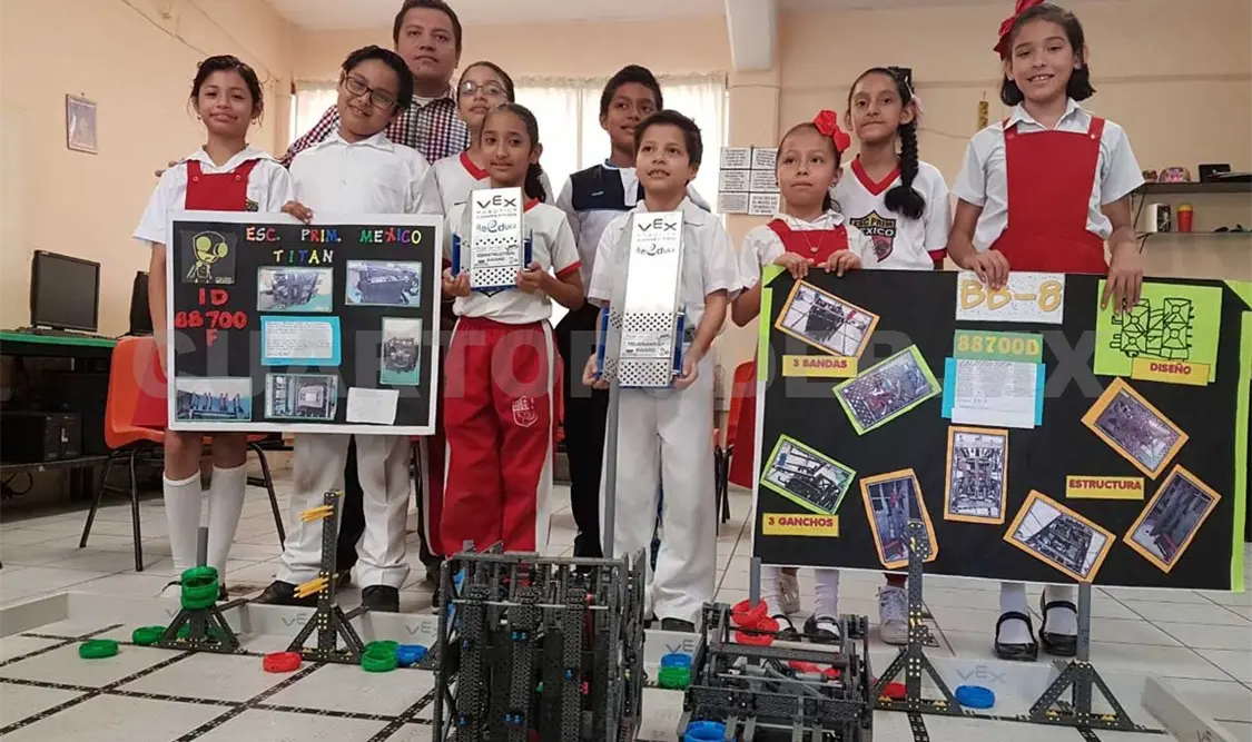 Niños piden apoyo para asistir a mundial de robótica en EEUU