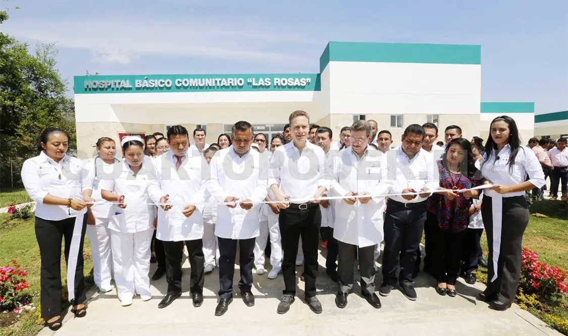 Inaugura MVC Hospital Básico Comunitario en Las Rosas