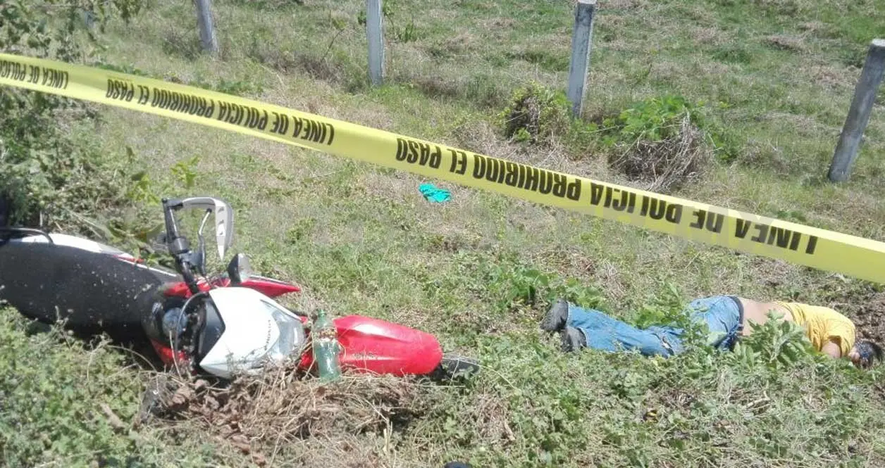 El hoy extinto circulaba en una motocicleta roja sobre la carretera Ciudad Hidalgo-Jaritas. Rafael Victorio / CP