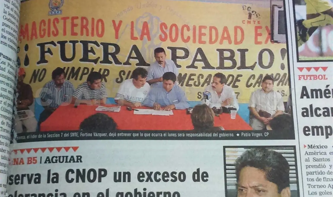 Siniestro pasado: Marchan 48 mil maestros
