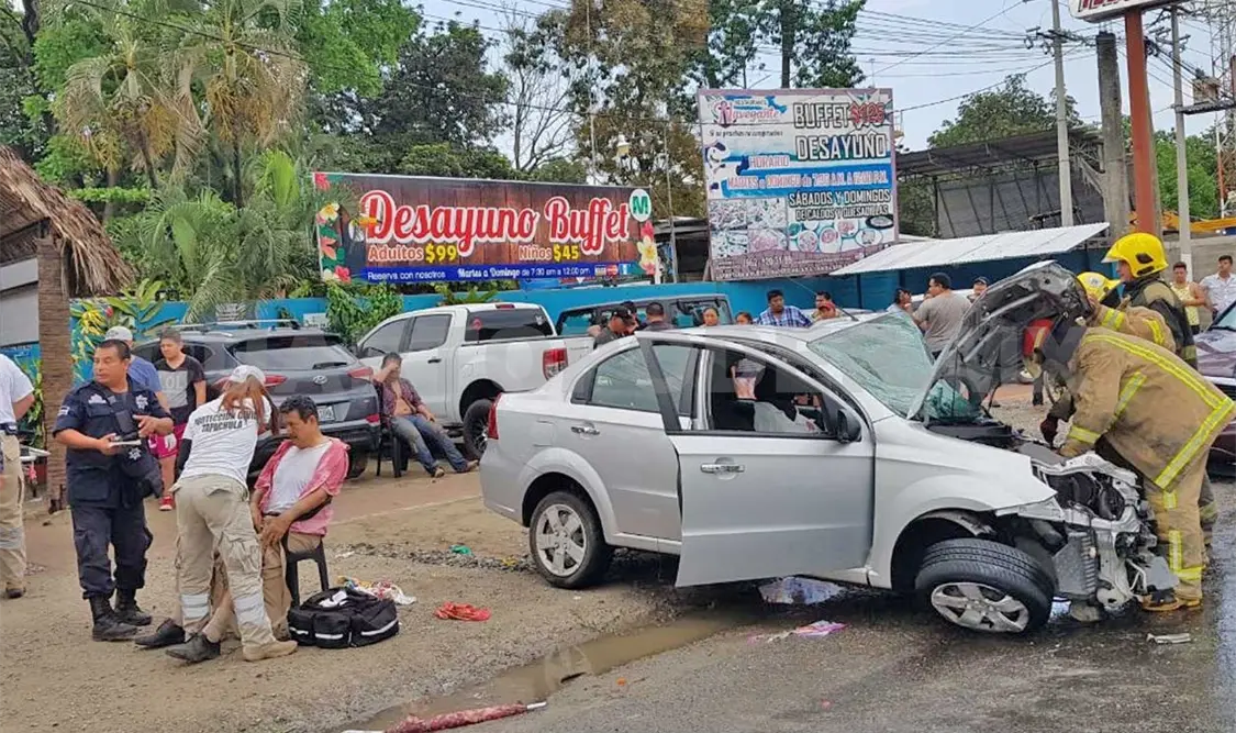 Carambolazo deja nueve lesionados