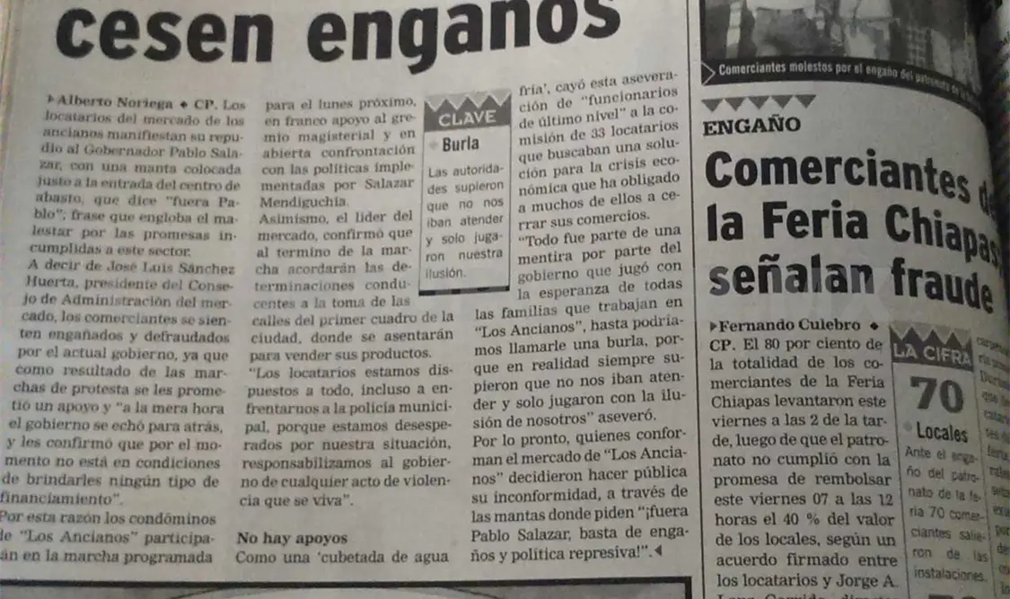 Siniestro pasado: Piden a Pablo Salazar cesen engaños