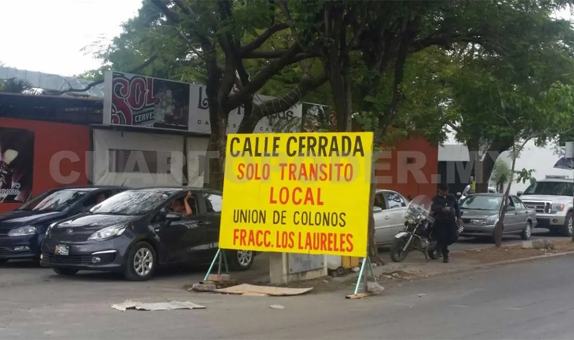 Embotellamiento por introducción de un dren pluvial