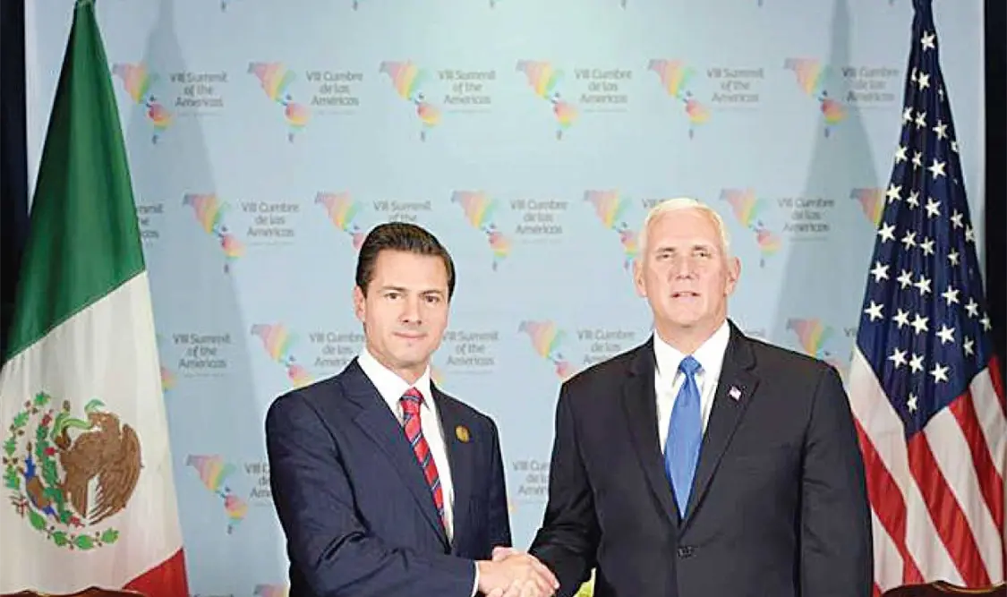EPN y Pence acelerarán trabajos para el TLCAN