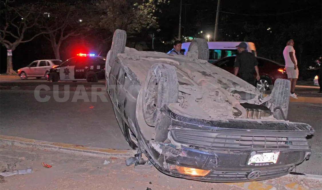 Un lesionado en fuerte percance