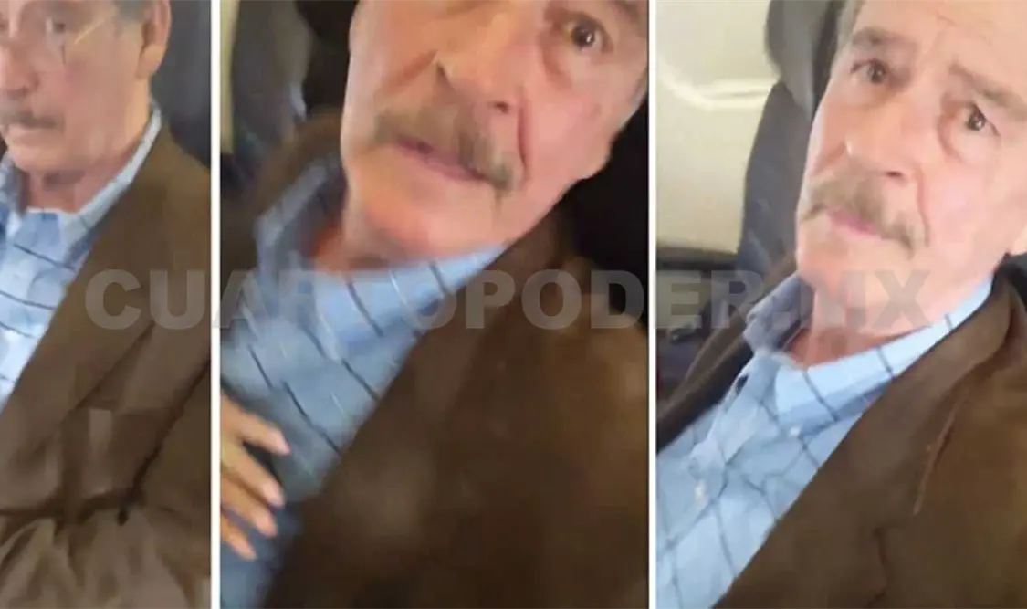Mujer increpa a Vicente Fox