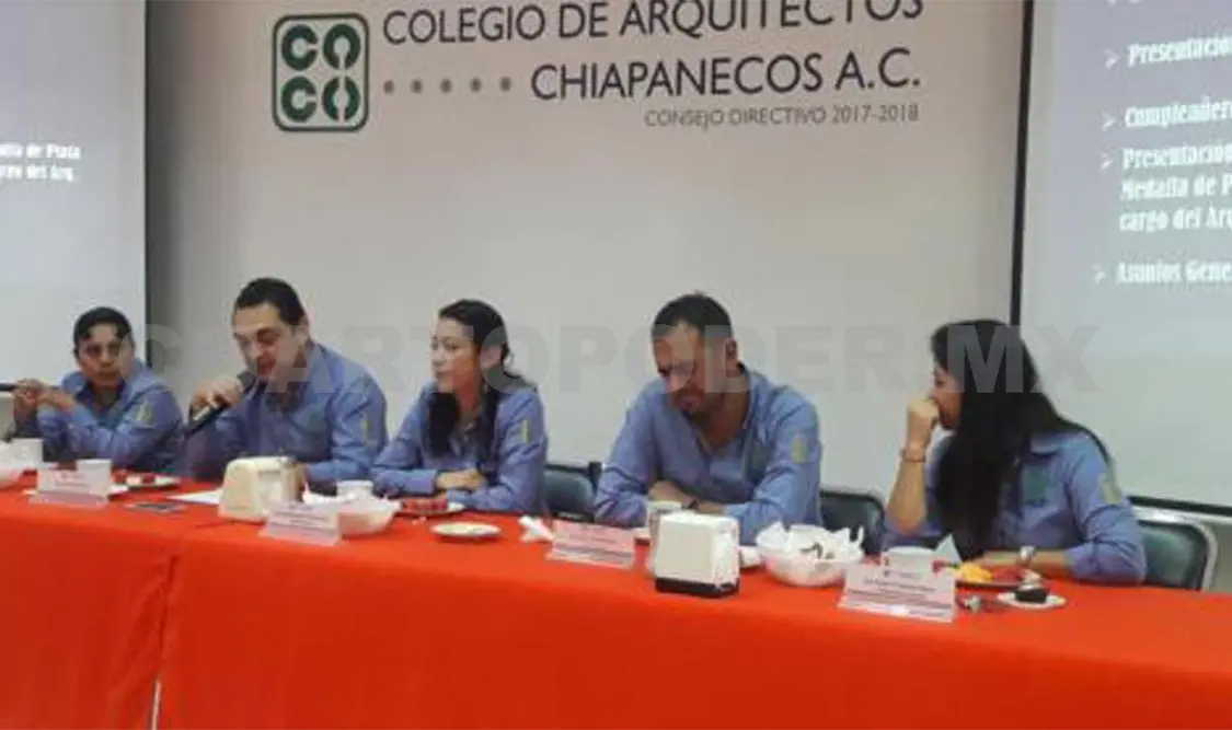 El Colegio de Arquitectos Chiapanecos (CACHAC). A. L. M. CP