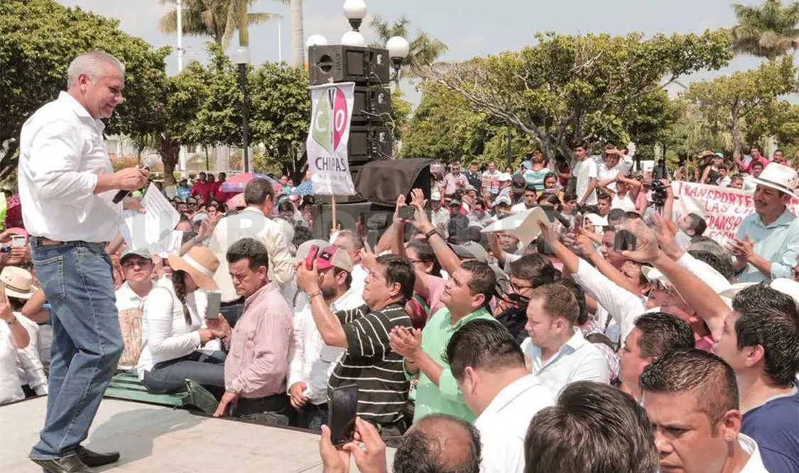 El candidato Raciel López en el arranque de su campaña política. Noel Vázquez / CP