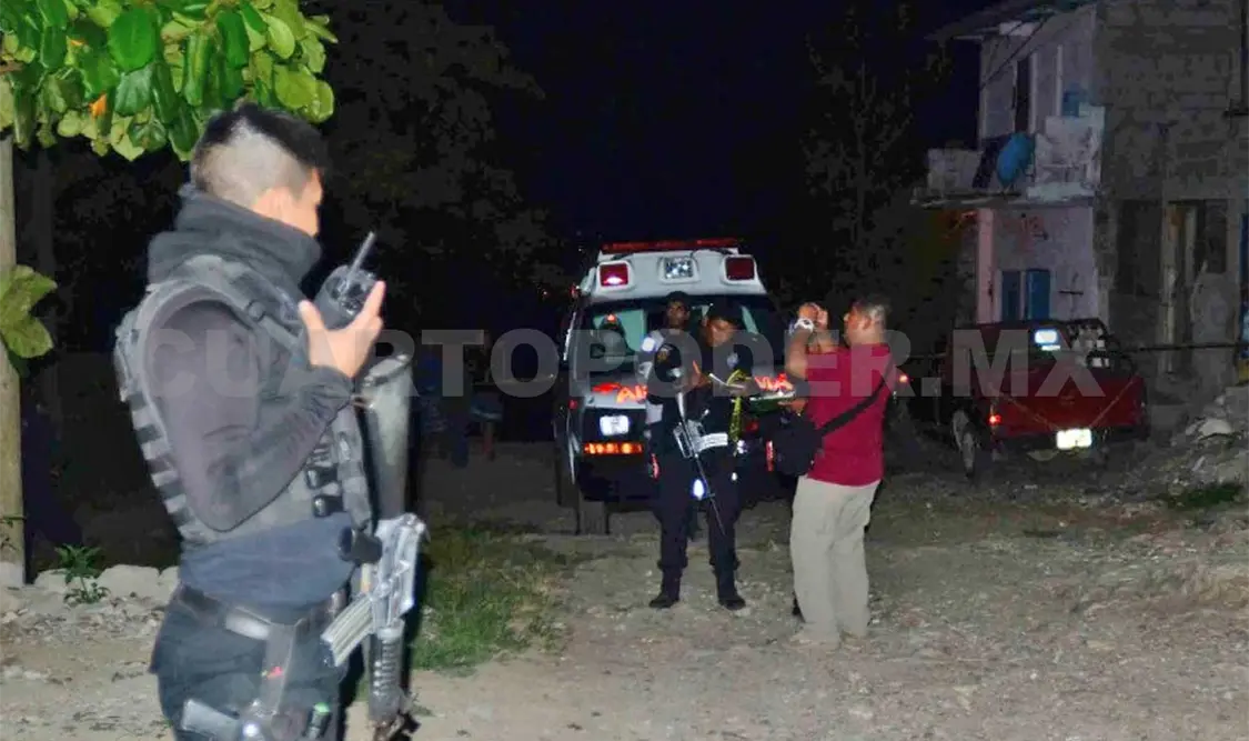 Elementos de distintas corporaciones policiacas arribaron para tomar conocimiento de los hechos. Edberg Mayorga /CP