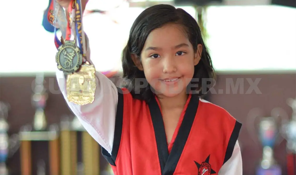 Luna, una niña destacada en el TKD Dance