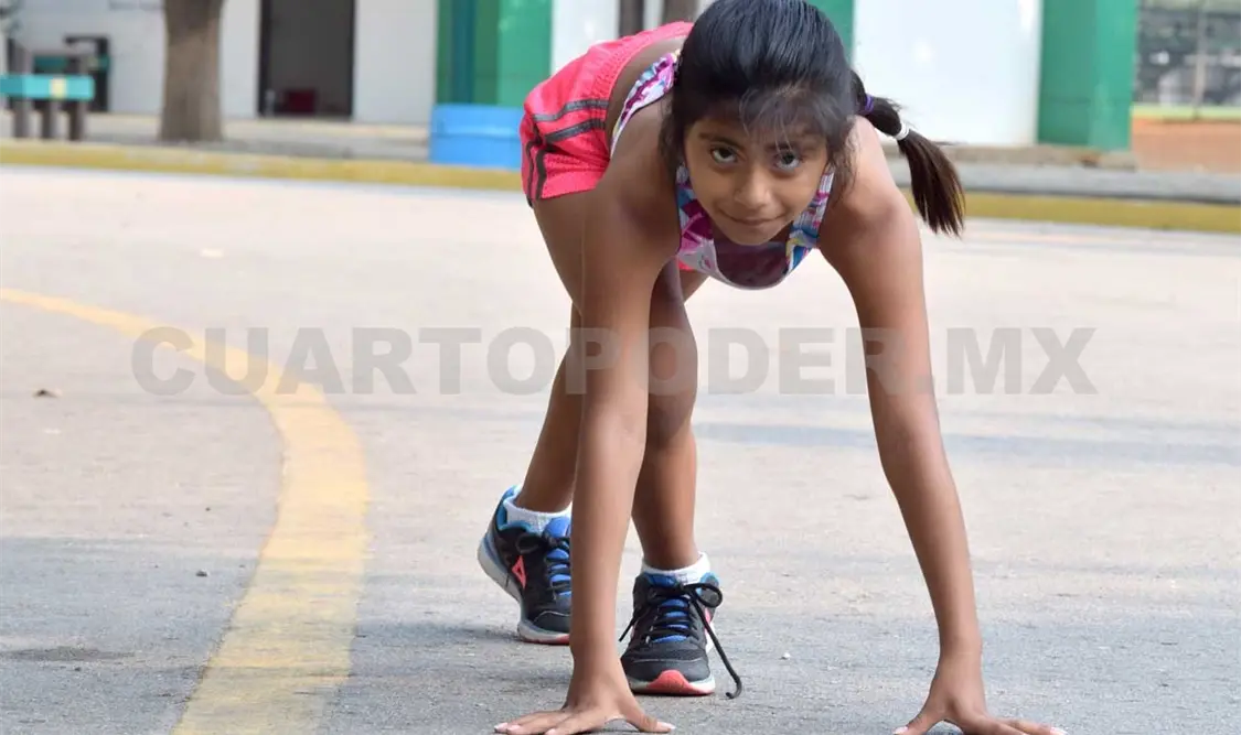Valentina celebró corriendo el Día del Niño