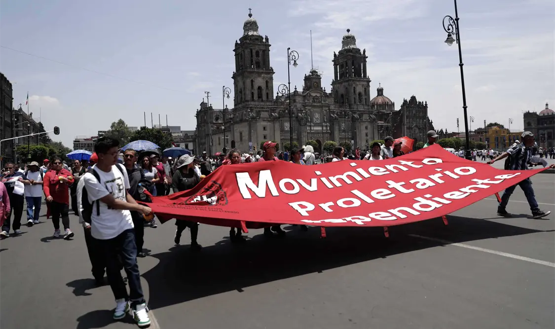 Sindicalizados piden mejoras laborales en el Día del Trabajo