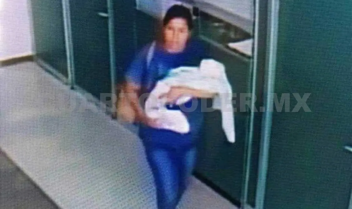Captan rapto de recién nacida en hospital