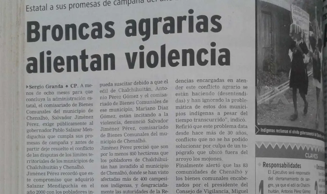 Publicación donde exigen públicamente a Pablo Salazar cumplir sus promesas de campaña y deje resuelto el conflicto. CP