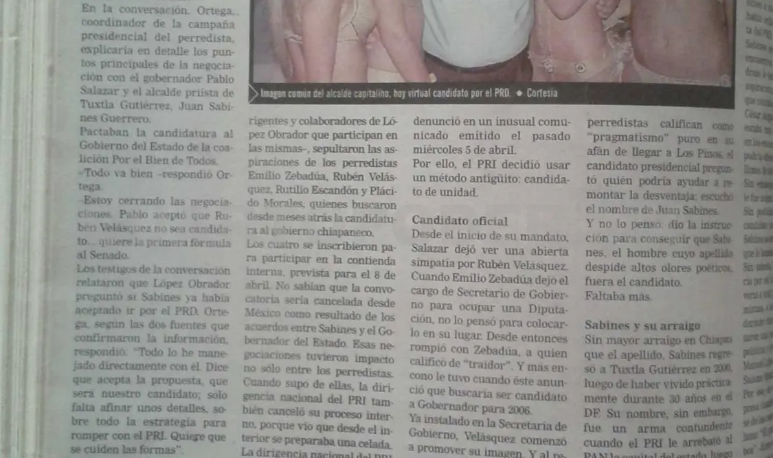 Siniestro pasado: Juan Sabines, un “delfín” más de Salazar