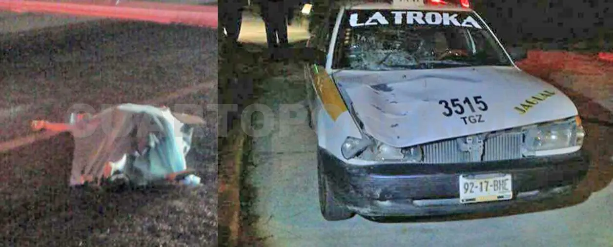 Veloz taxista arrebata la vida de un peatón