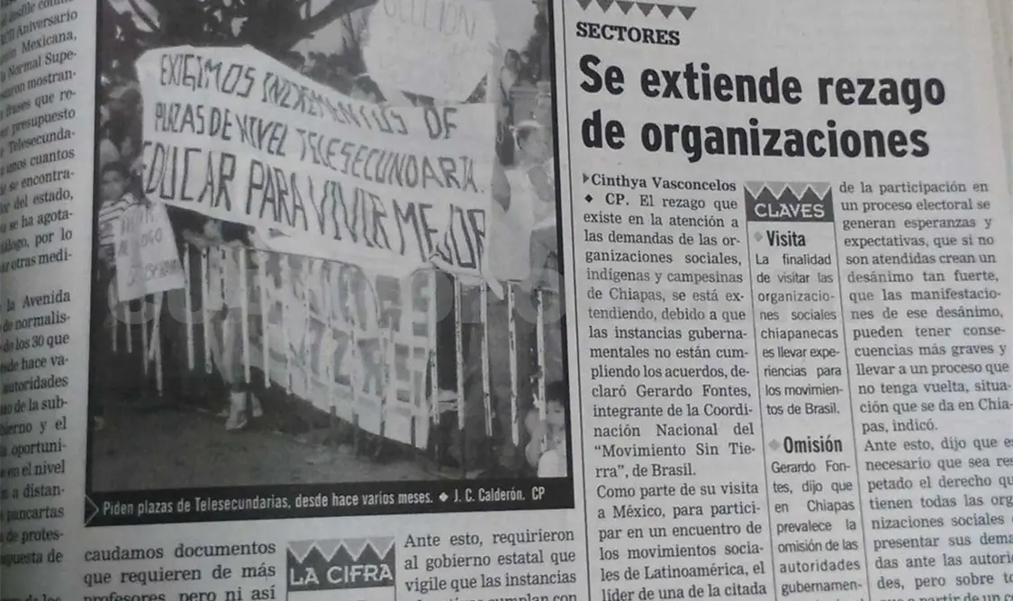 Normalistas piden plazas de telesecundarias desde hace varios meses. CP