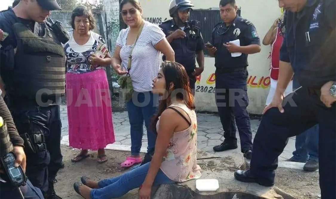 Veloz motorista embiste a joven y se da a la fuga