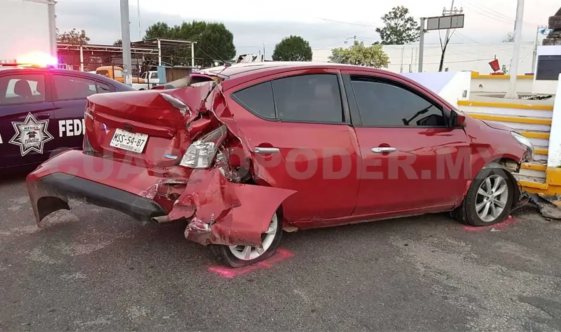Aparatosa carambola en bulevar de Comitán