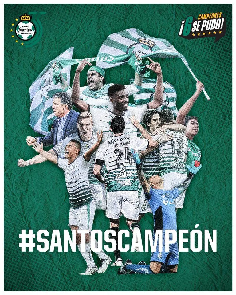Santos Laguna es campeón de Liga MX; 1-1 (3-2 global) sobre Toluca